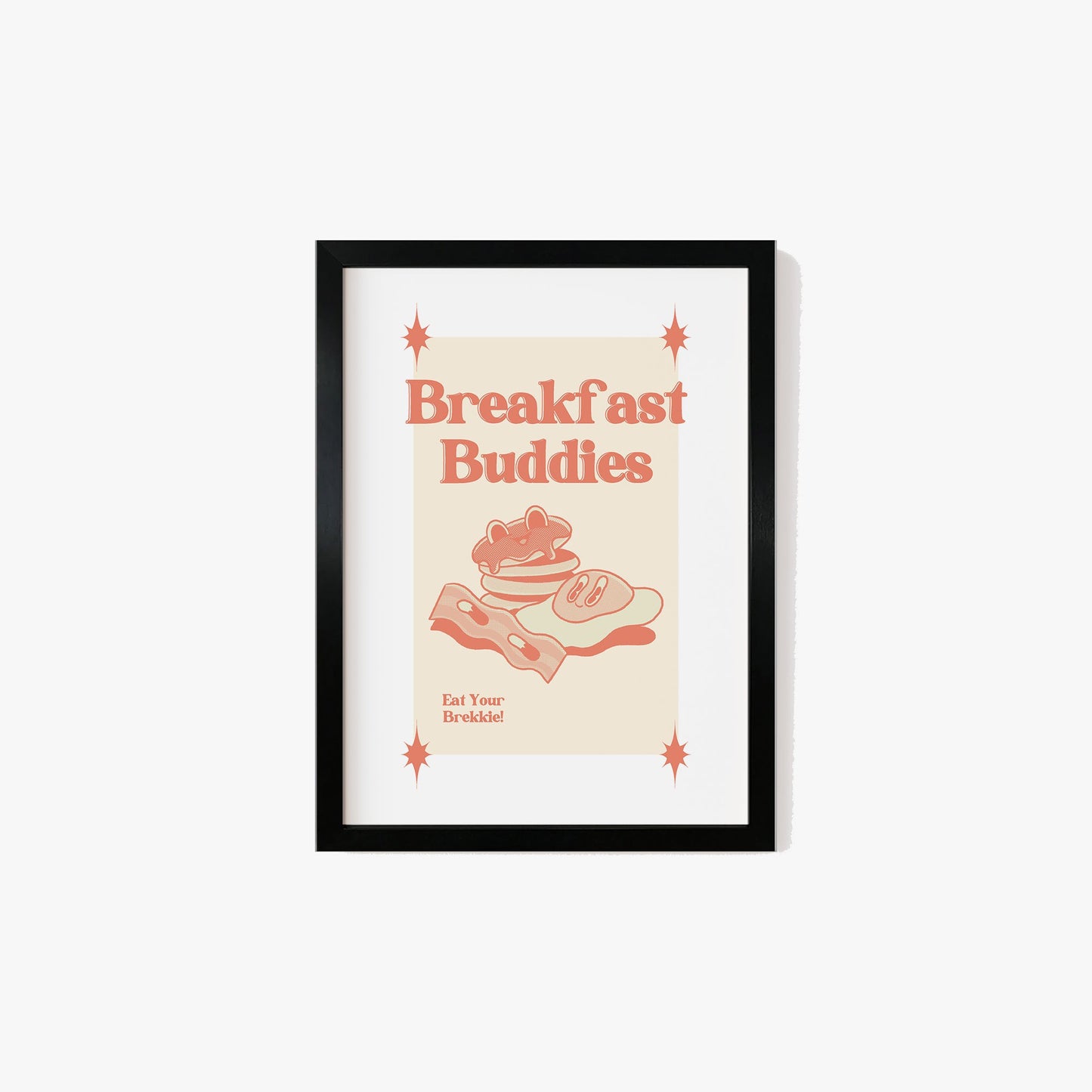 Retro Breakfast Buddies Print