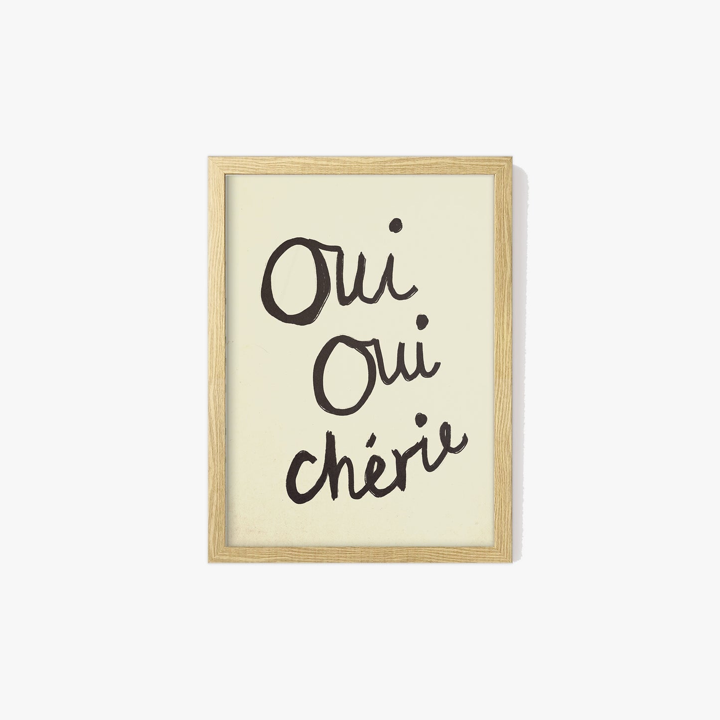 Oui Oui Chérie Handwritten Print