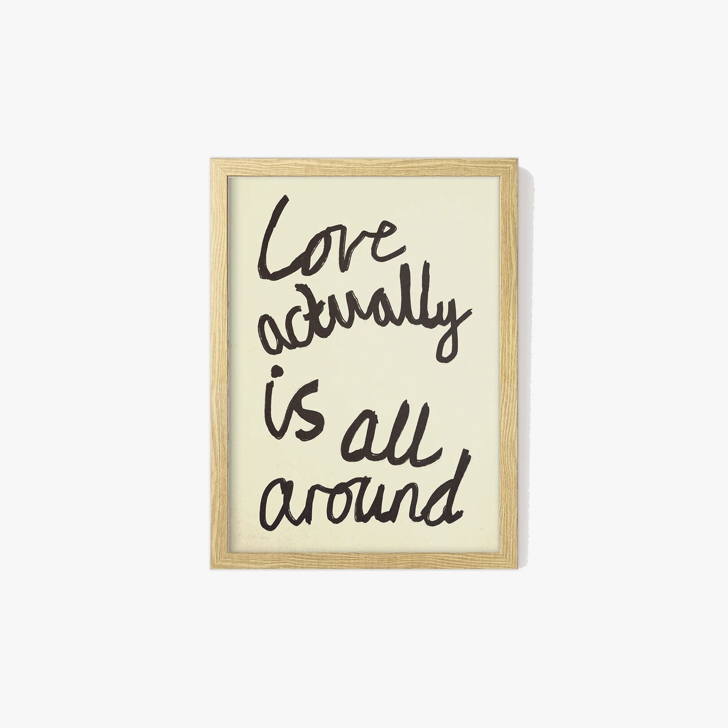 SECONDS Love Actually Is All Around Handwritten Print