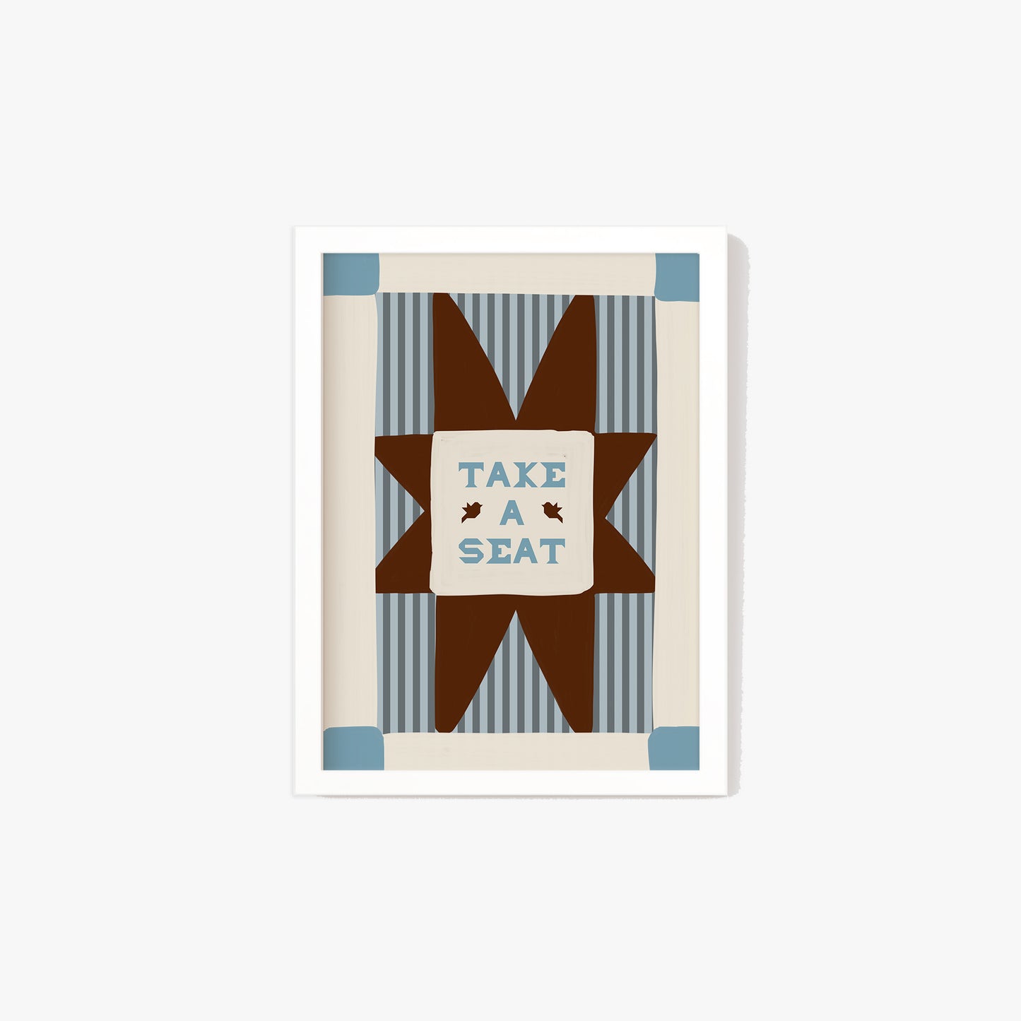Take A Seat Stripe Print