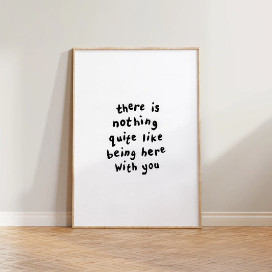 SECONDS Being Here With You Print