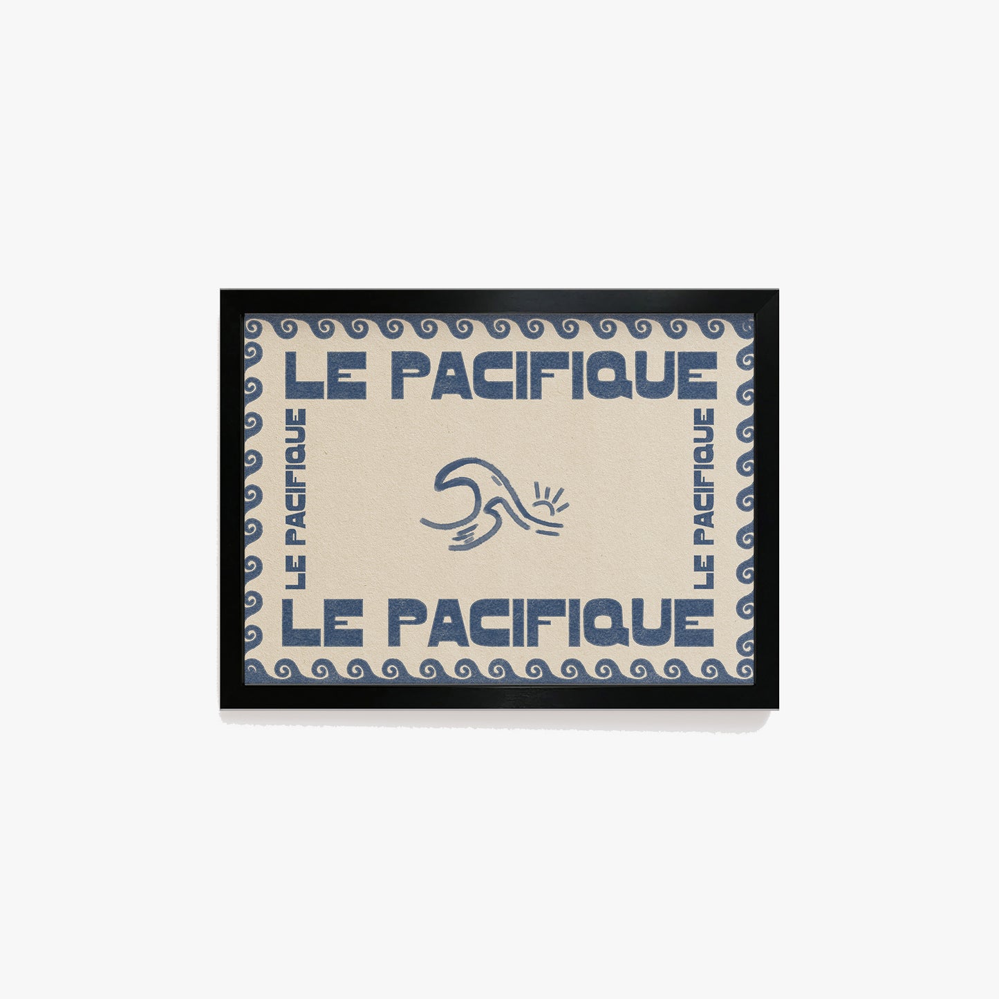 Le Pacifique Ocean Retro Print