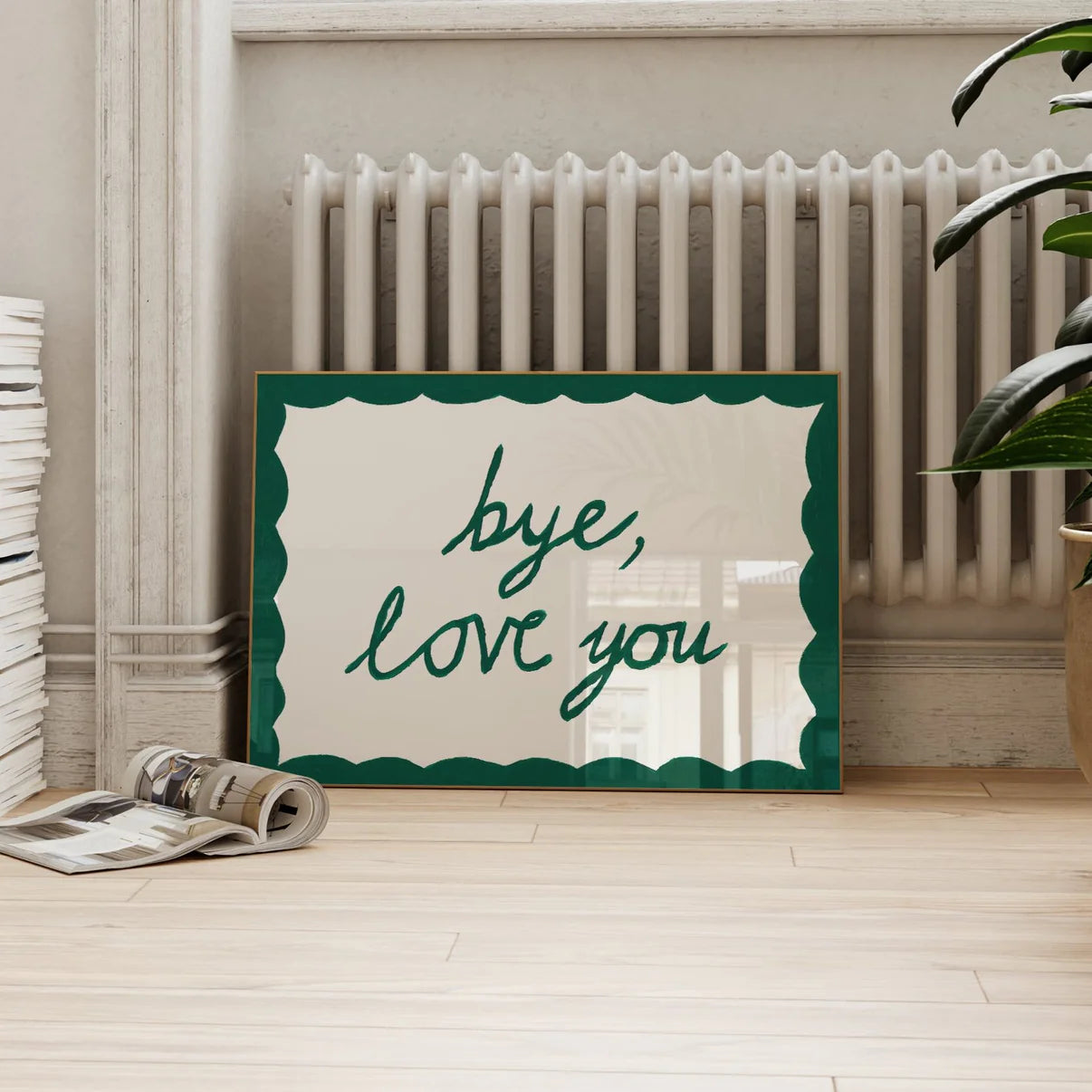 SECONDS Bye, Love You Hand Painted Print