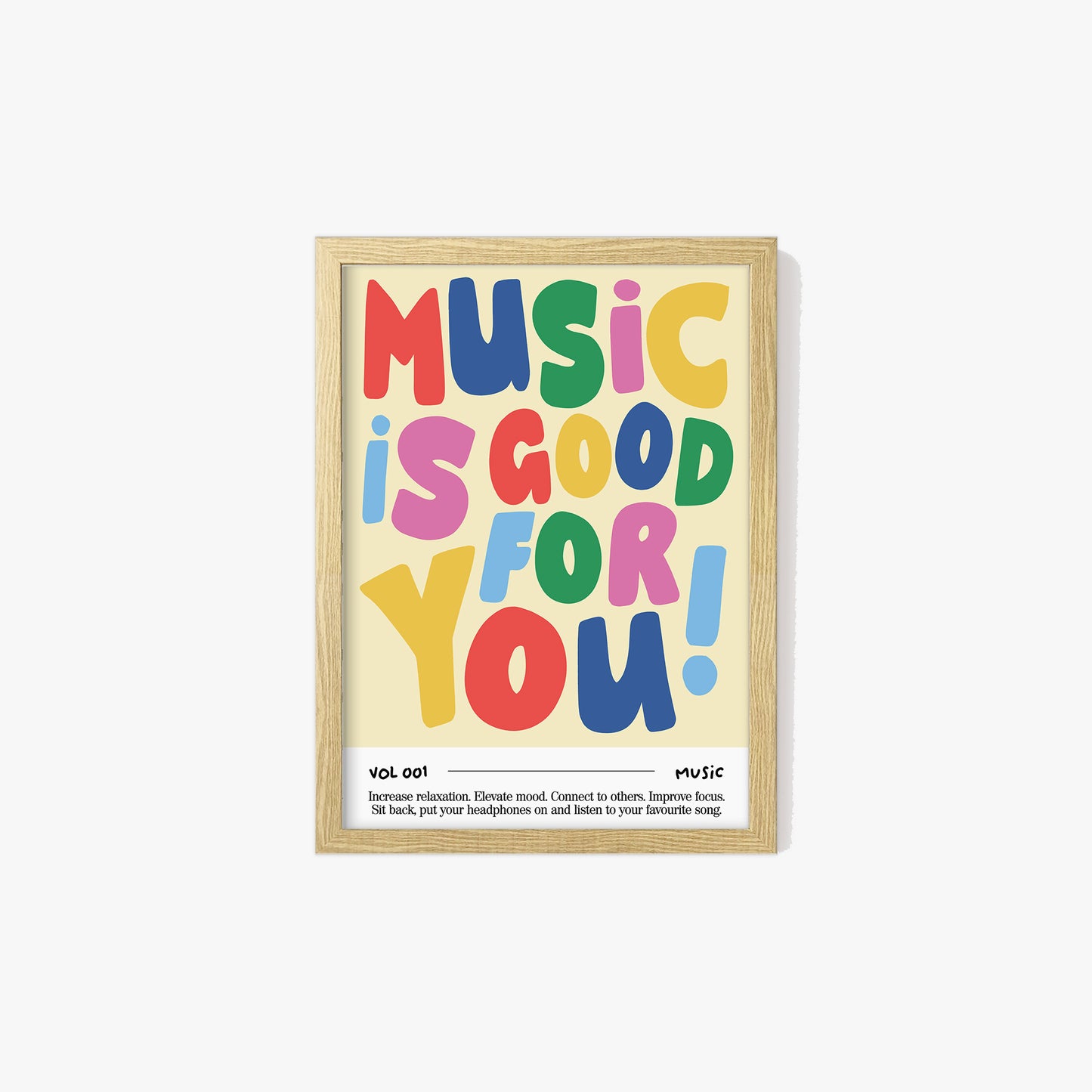 Music Is Good For You Print