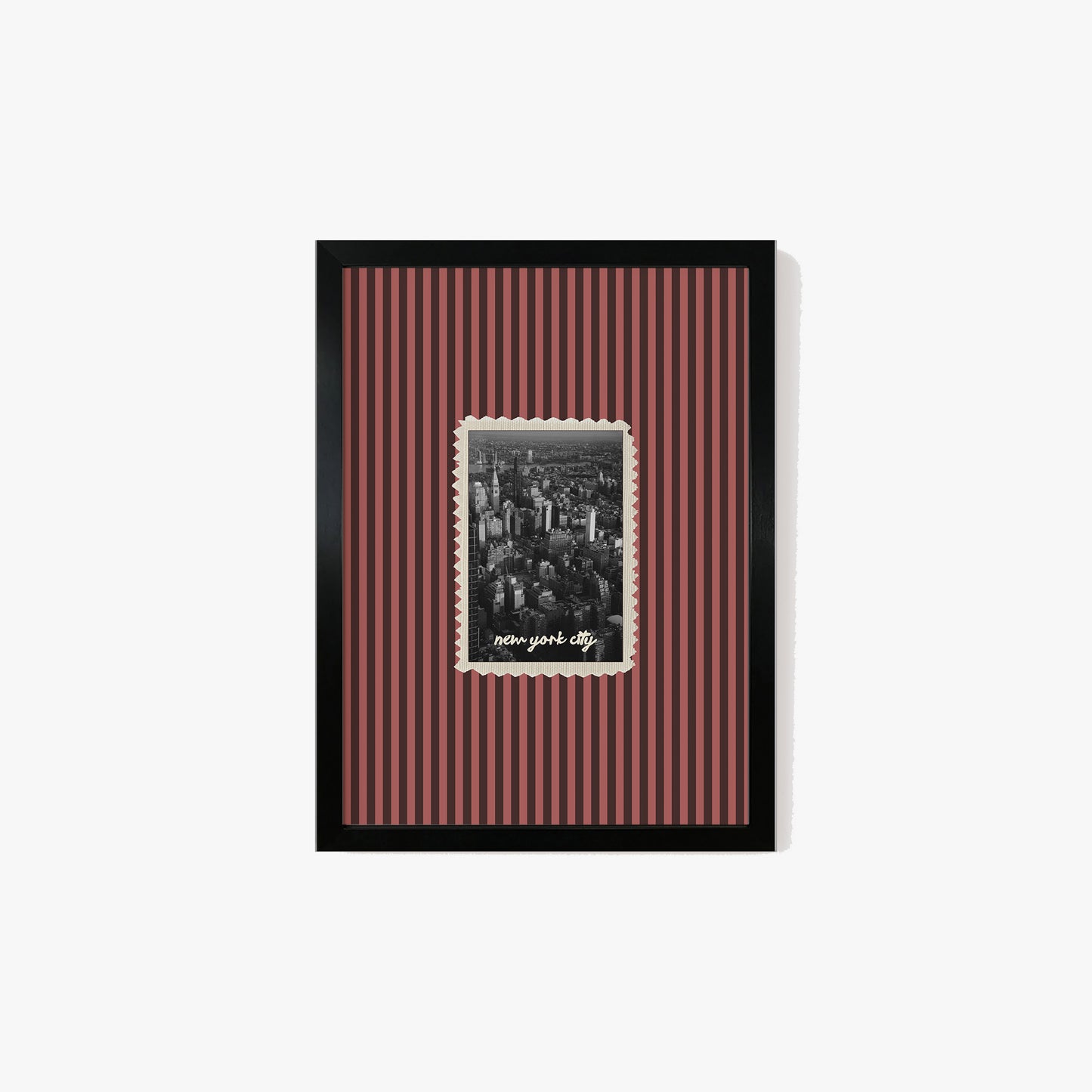 New York City Striped Print