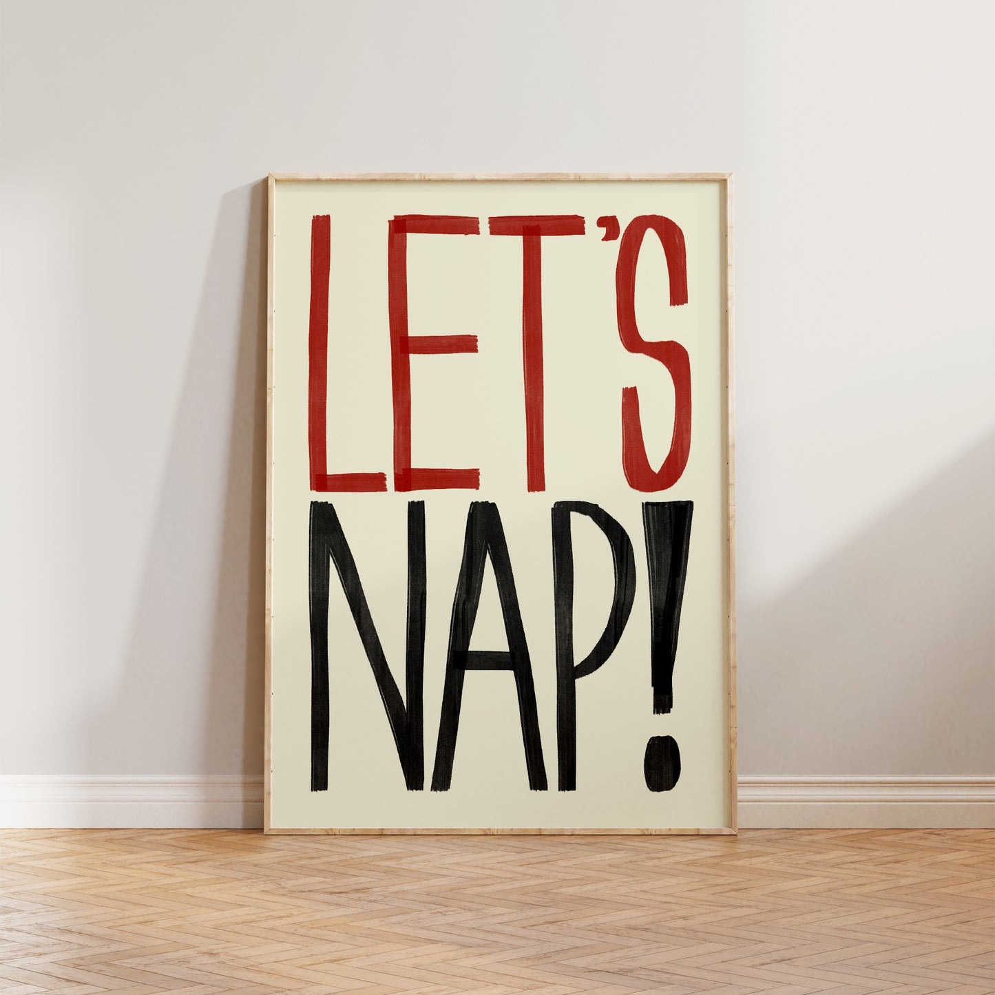 Let's Nap Print