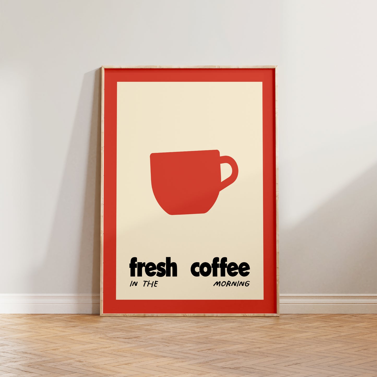 Fresh Coffee In The Morning Print