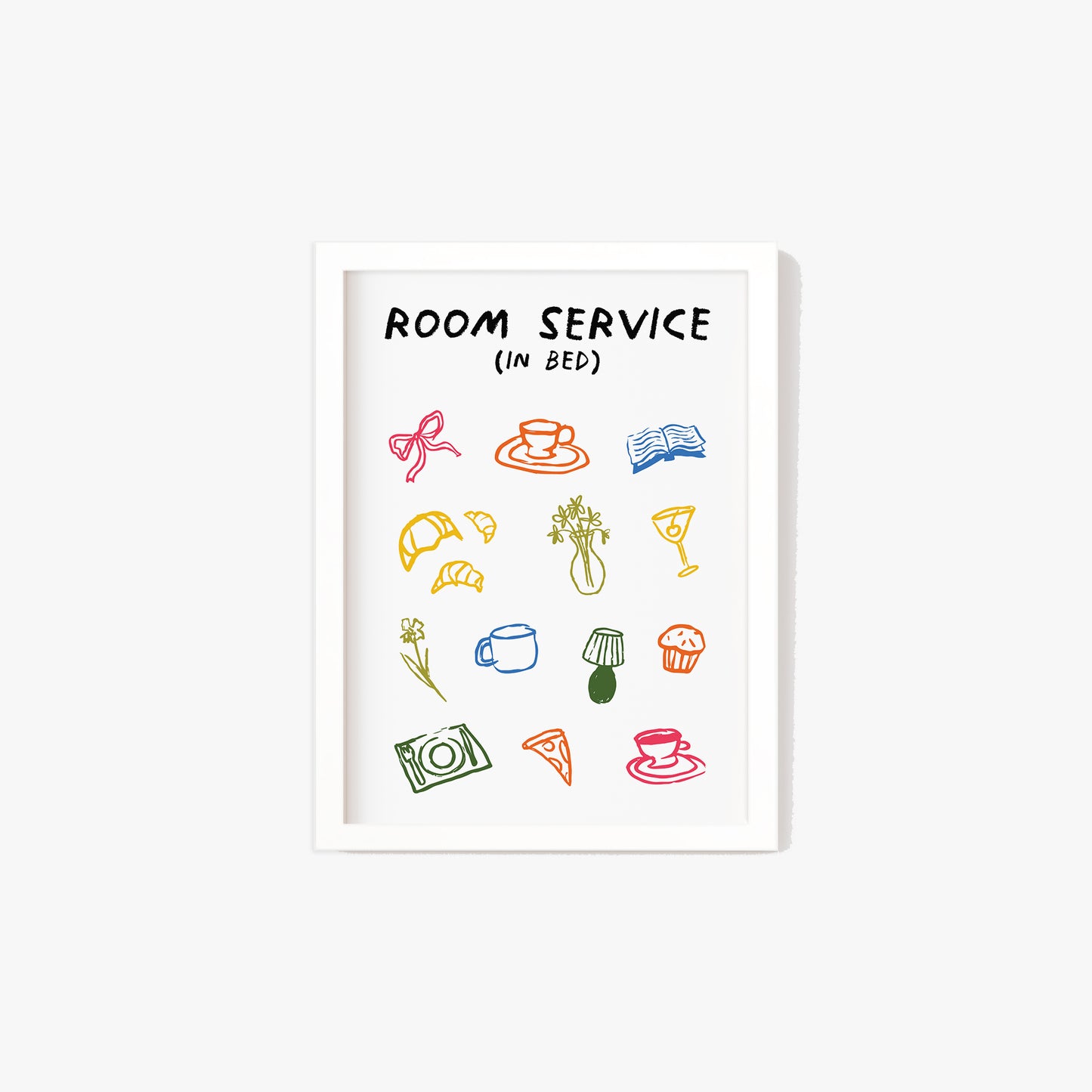 Room Service In Bed Print