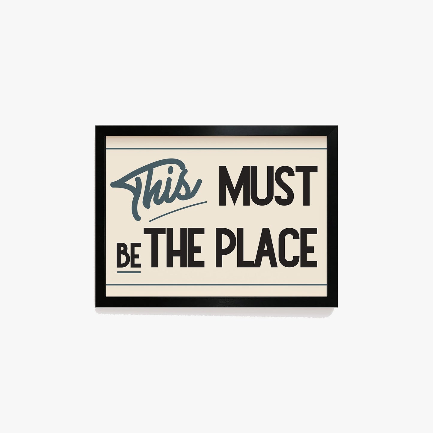 This Must Be The Place Retro Print