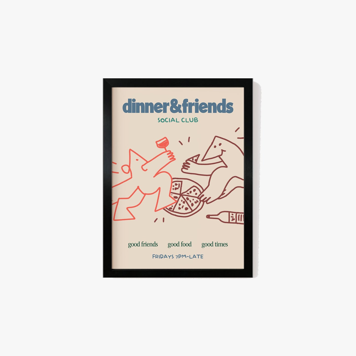 Dinner & Friends Social Club Print