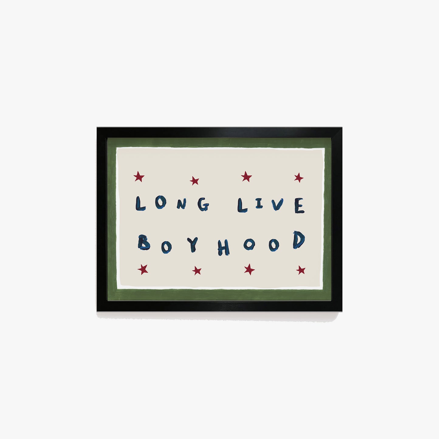 Long Live Boyhood Hand Painted Print