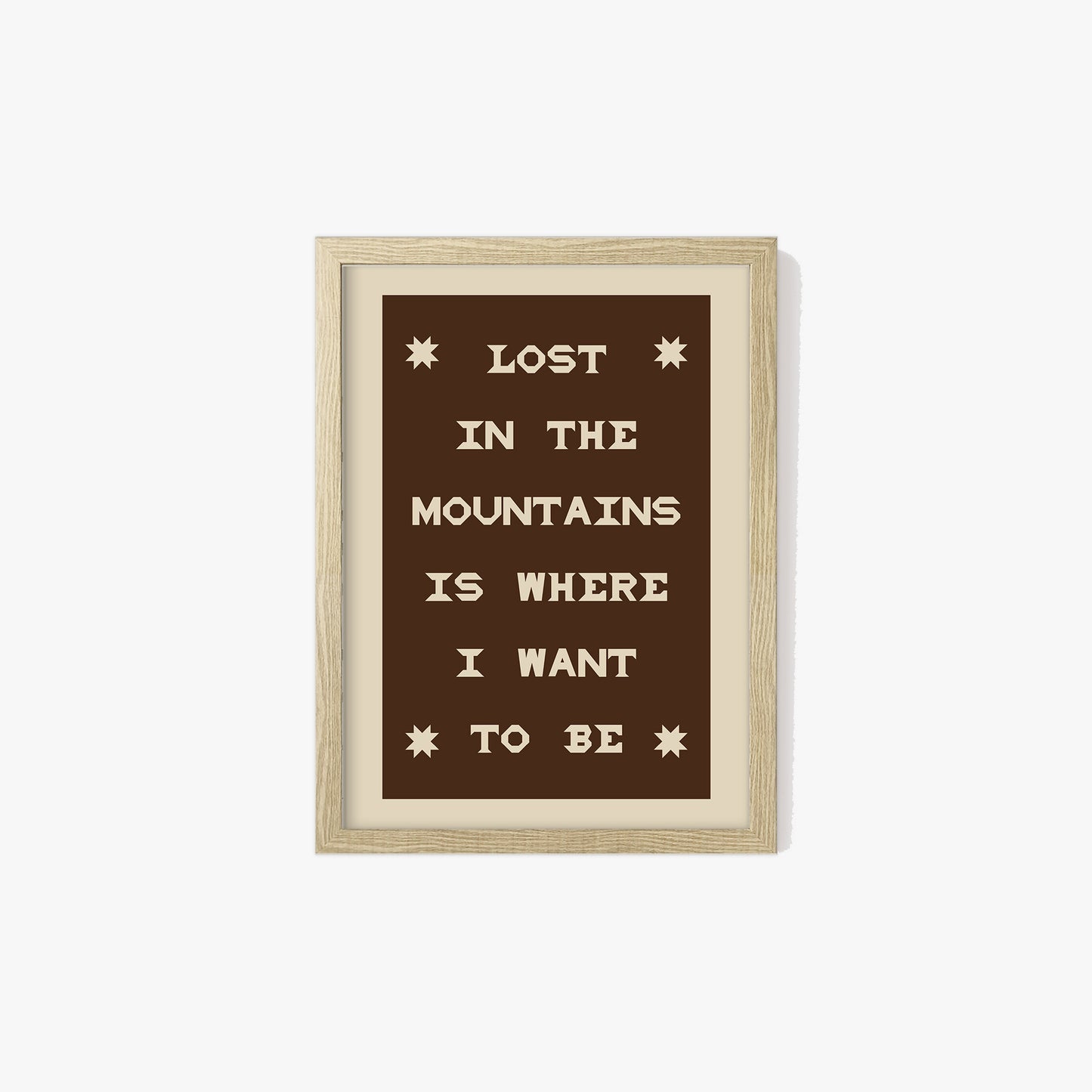 Lost In The Mountains Print