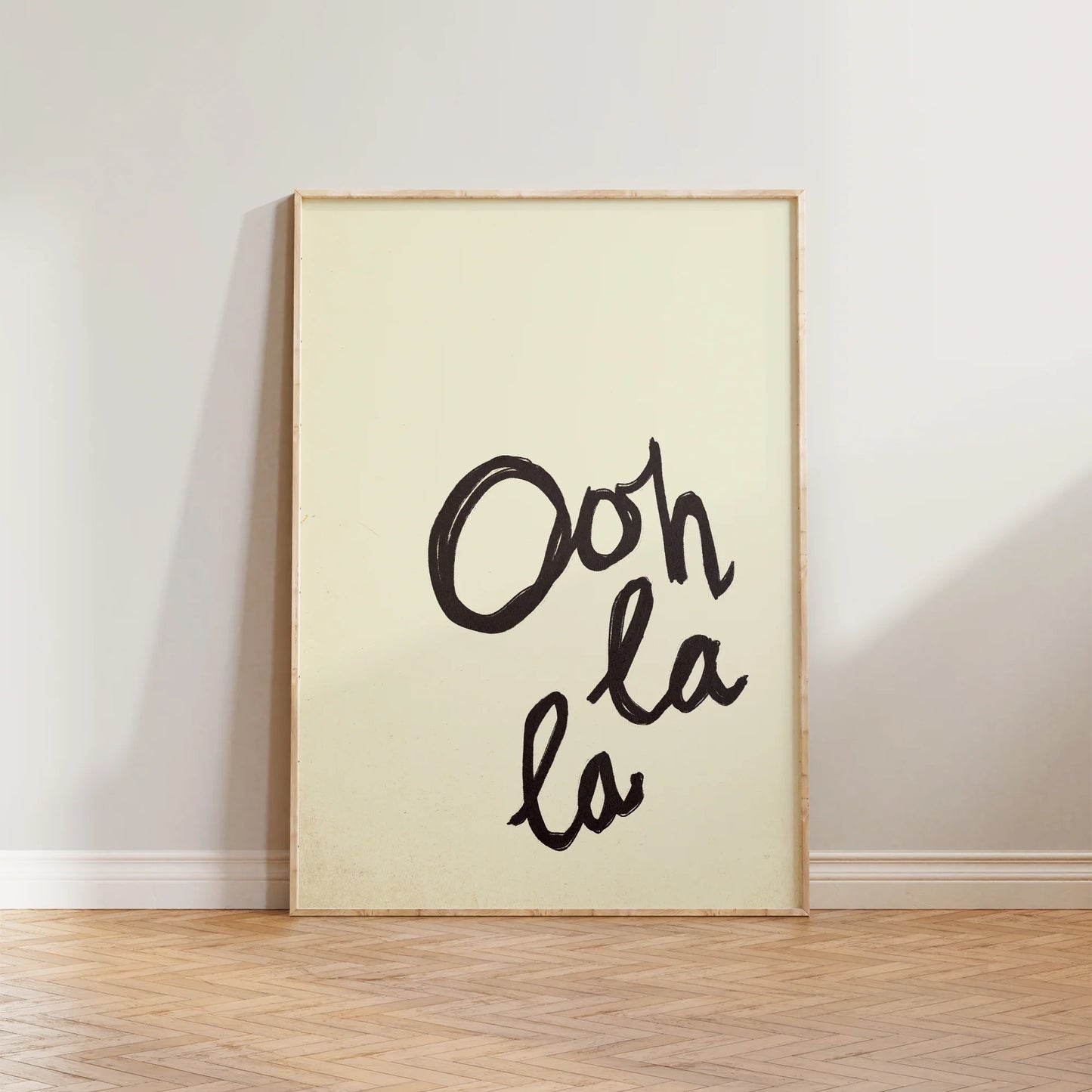 SECONDS Ooh La La Handwritten Print