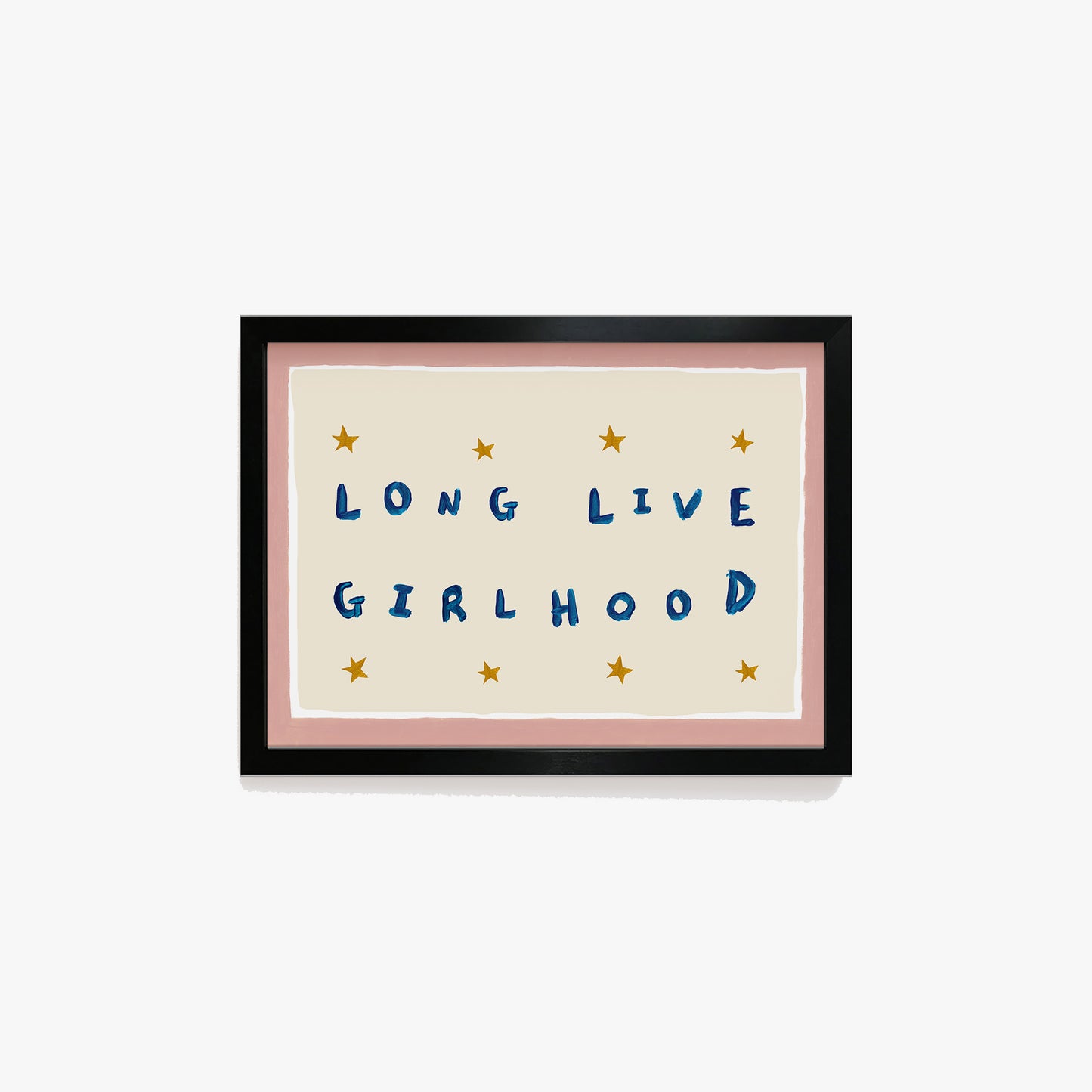 Long Live Girlhood Hand Painted Print