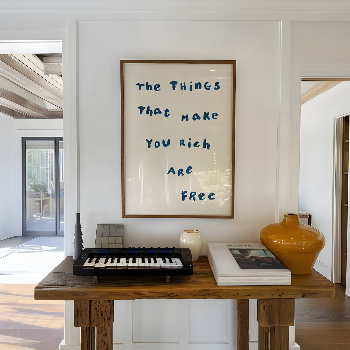 The Things That Make You Rich Are Free Simple Print