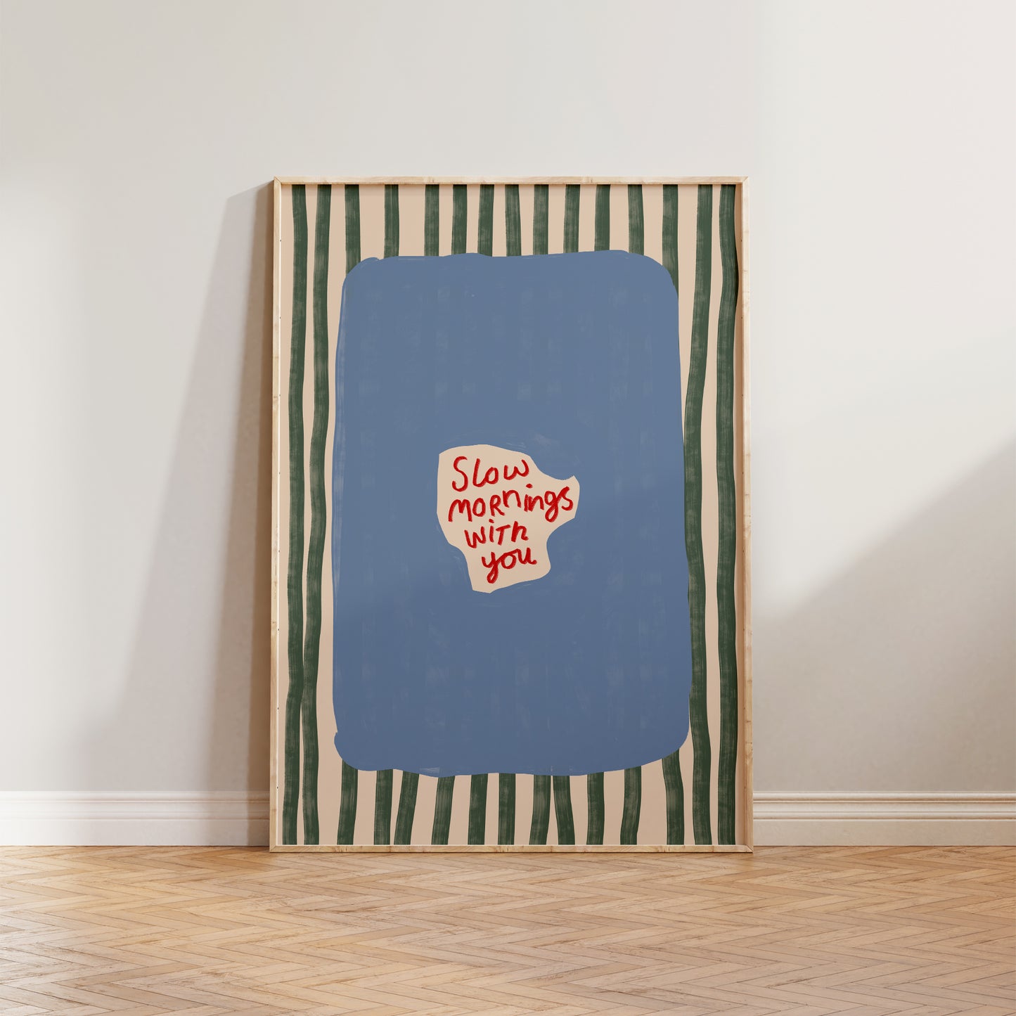 Slow Mornings With You Striped Print