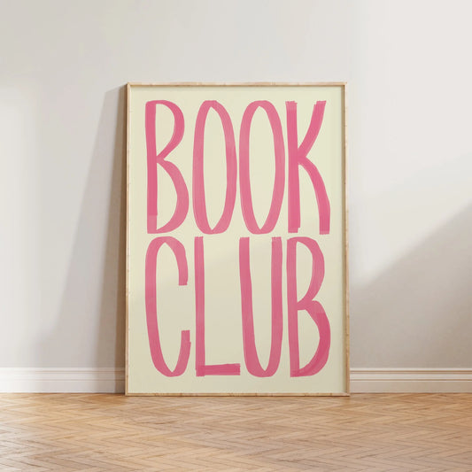 SECONDS Book Club Typography Print