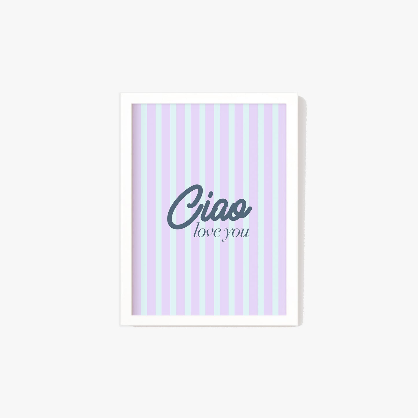 Ciao Love You Hallway Stripe Print