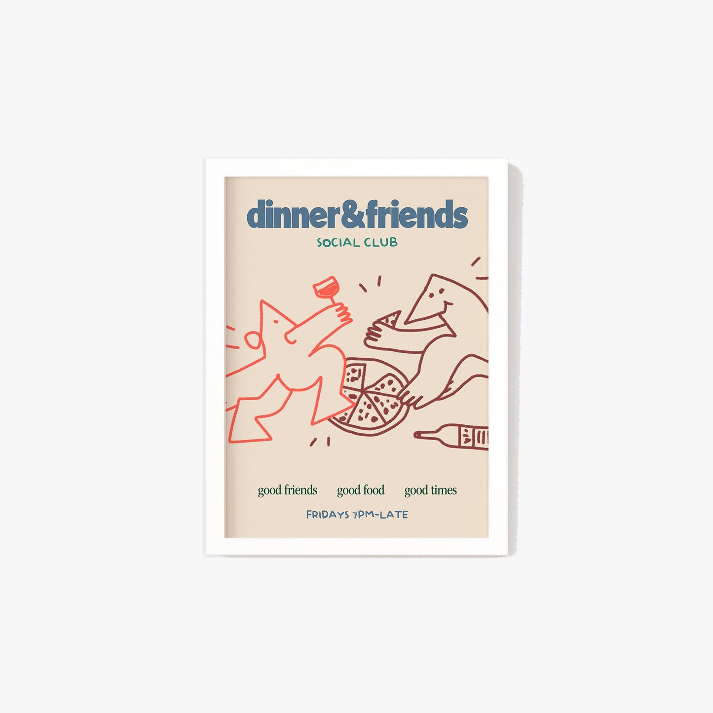 Dinner & Friends Social Club Print