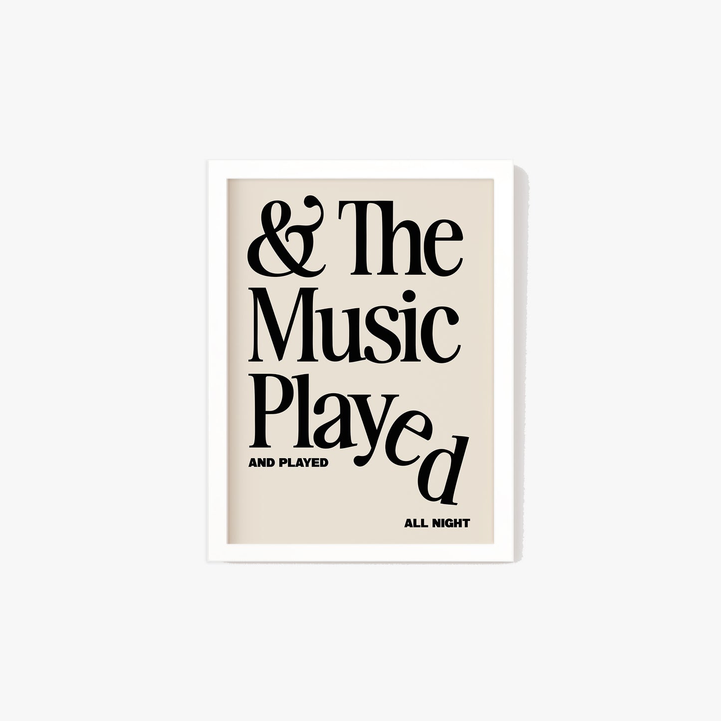 The Music Played Print