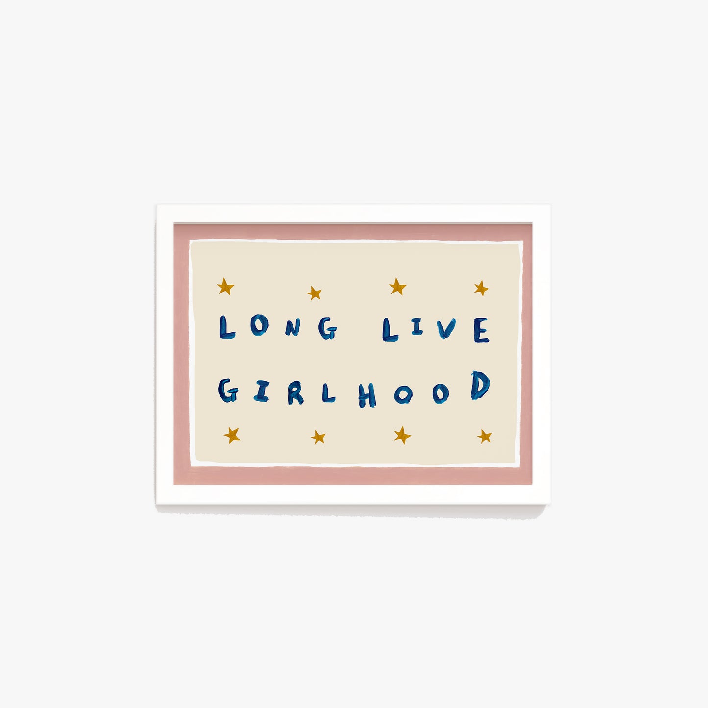 Long Live Girlhood Hand Painted Print