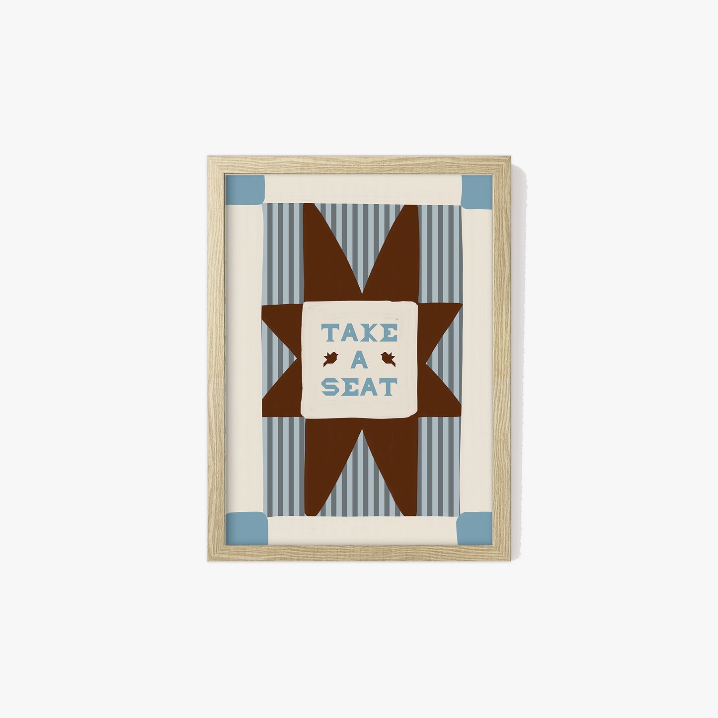 Take A Seat Stripe Print