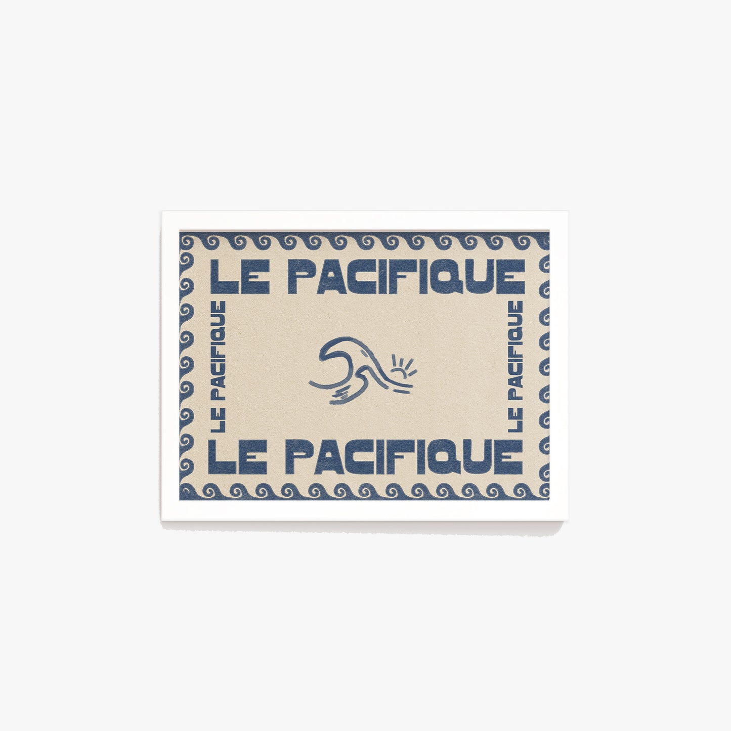 Le Pacifique Ocean Retro Print