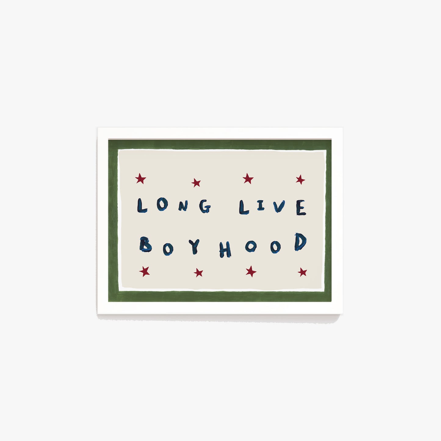Long Live Boyhood Hand Painted Print