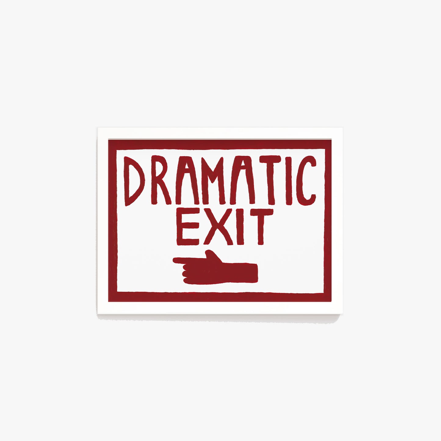 Dramatic Exit Pointing LEFT Print