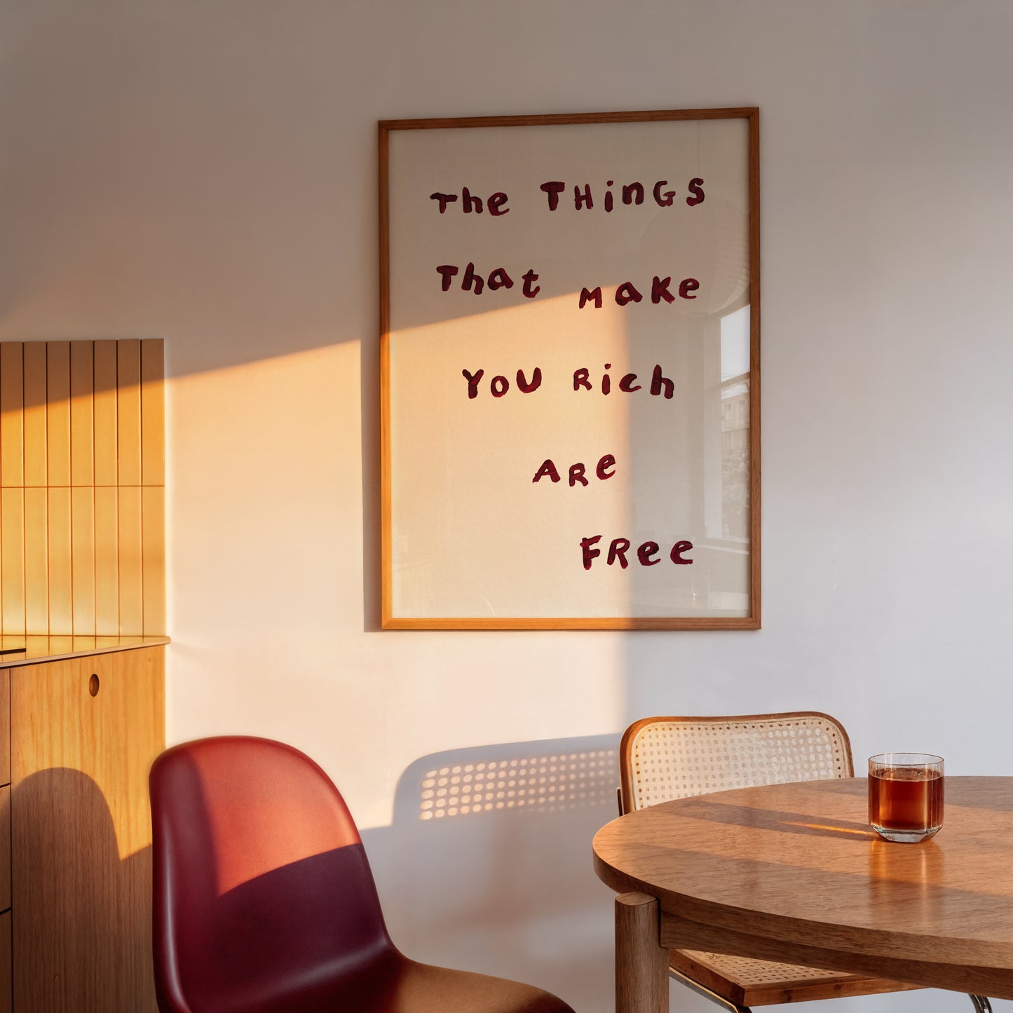 The Things That Make You Rich Are Free Simple Print
