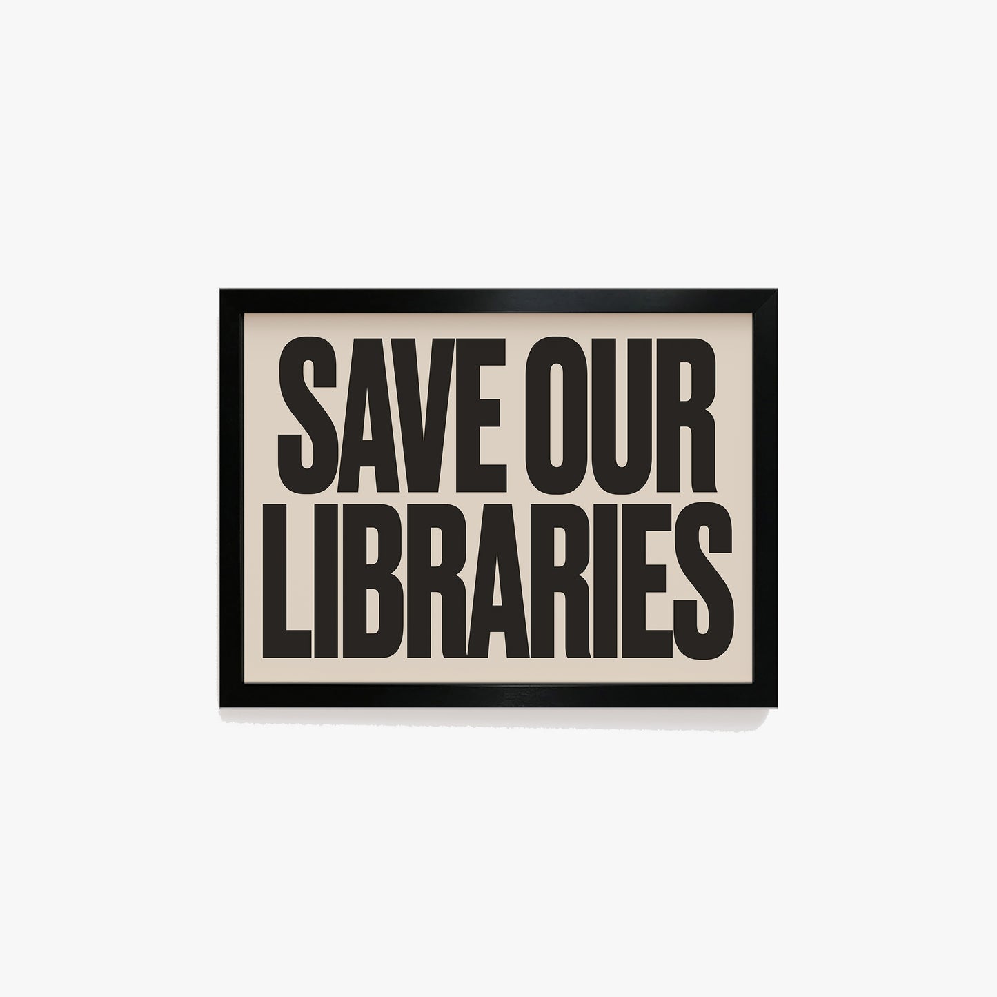 Save Our Libraries Retro Print