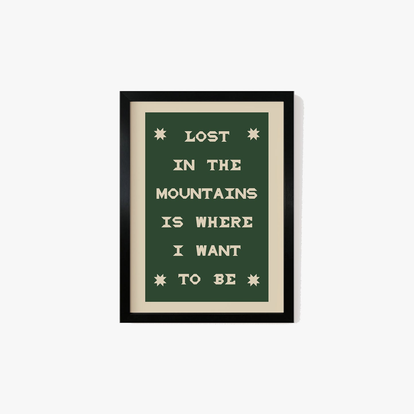 Lost In The Mountains Print