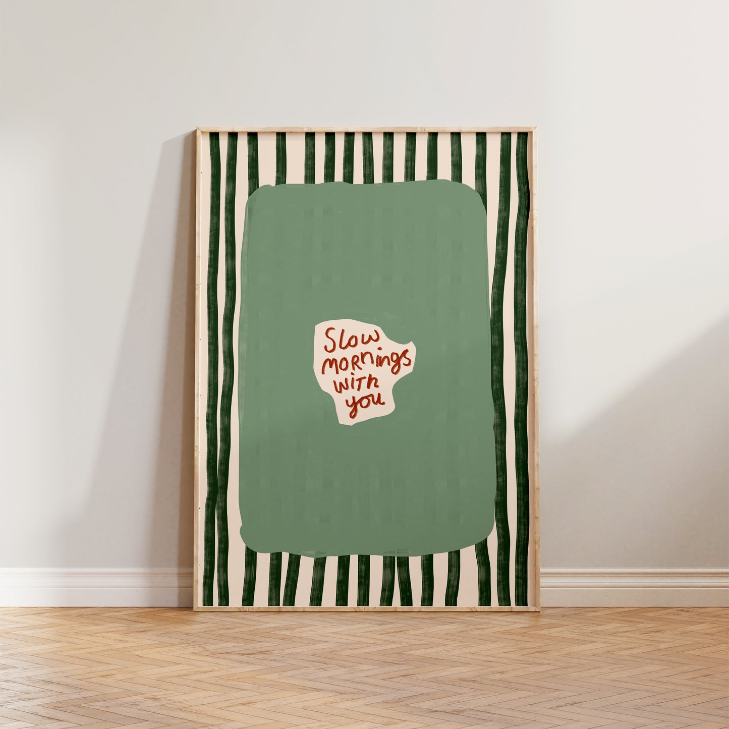 Slow Mornings With You Striped Print