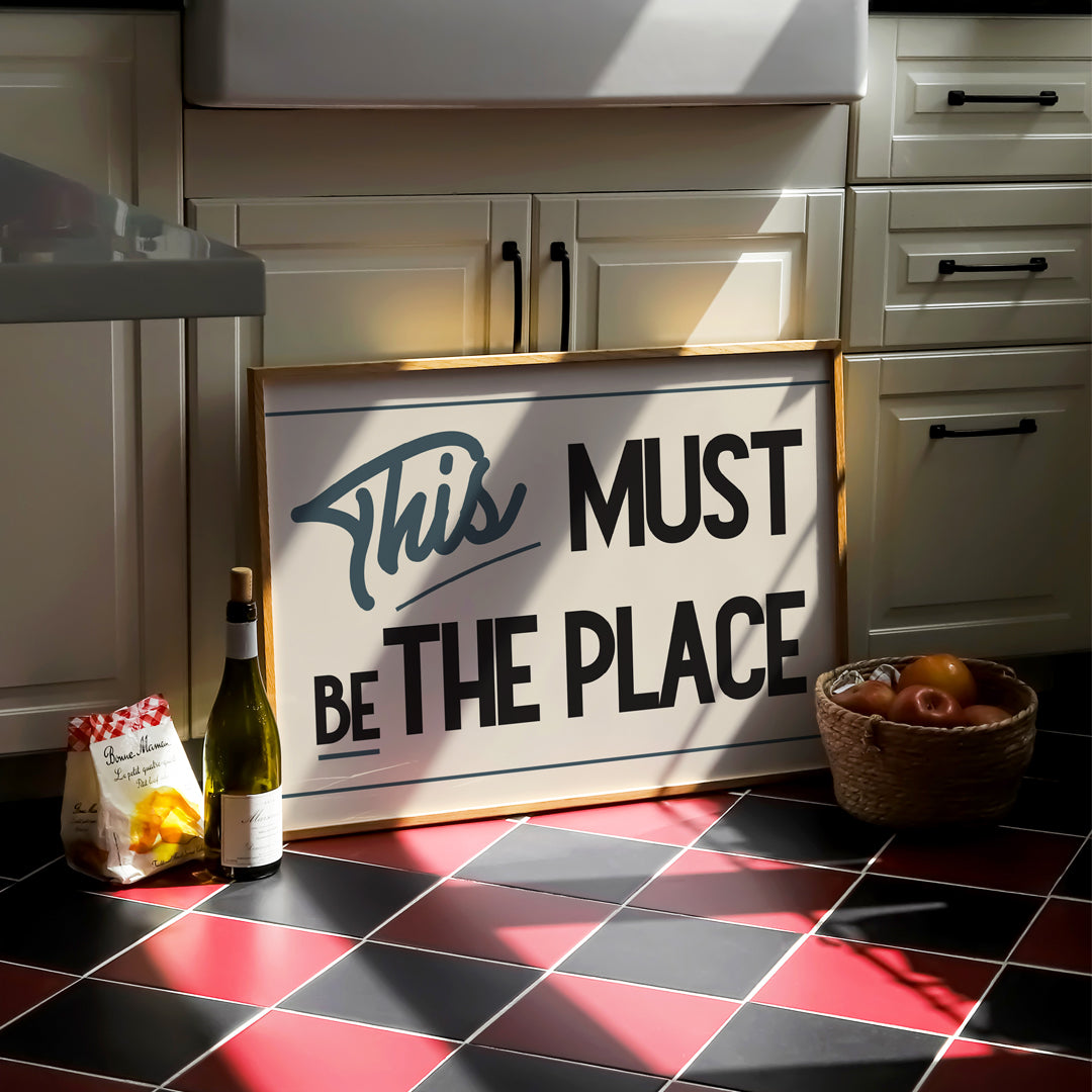 This Must Be The Place Retro Print