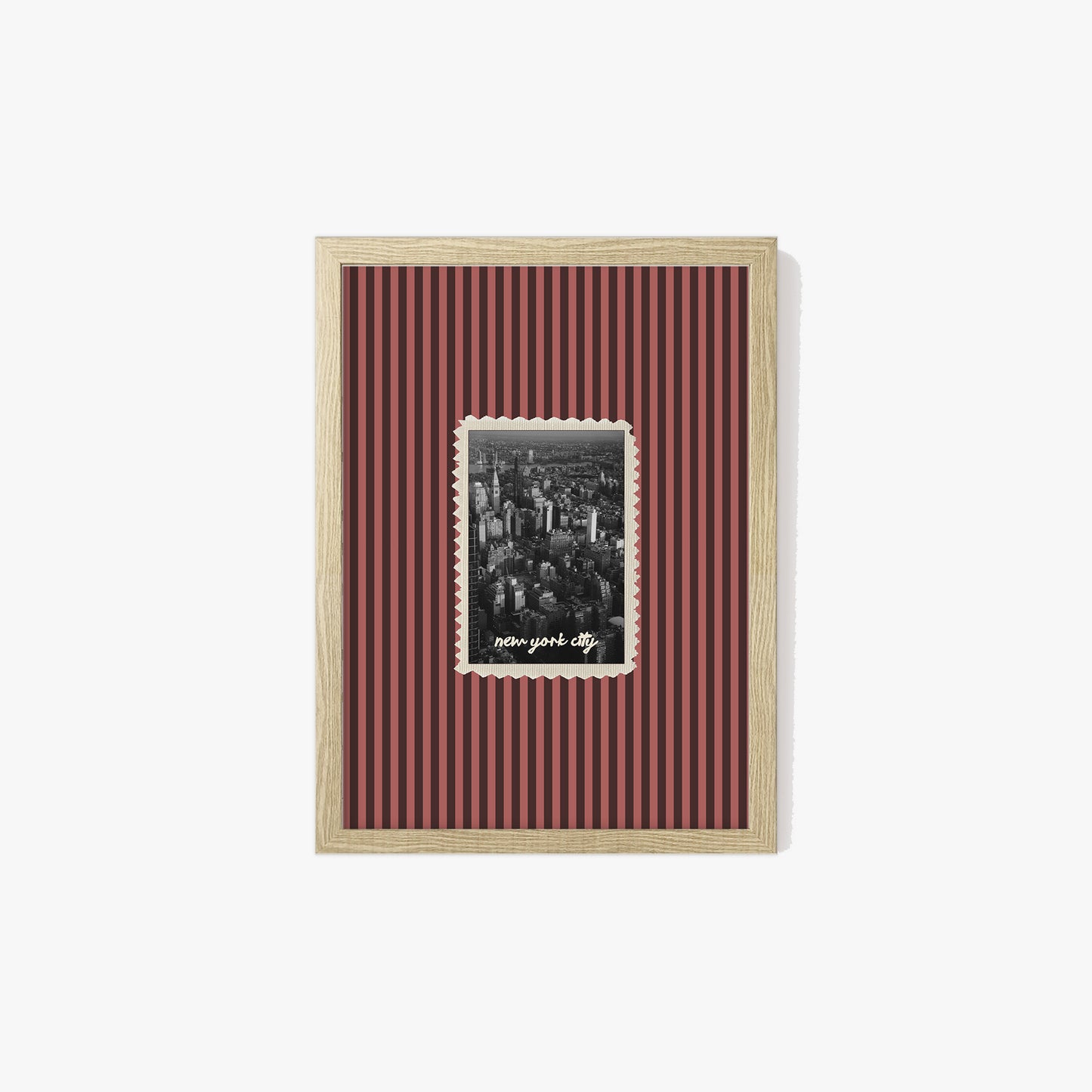 New York City Striped Print