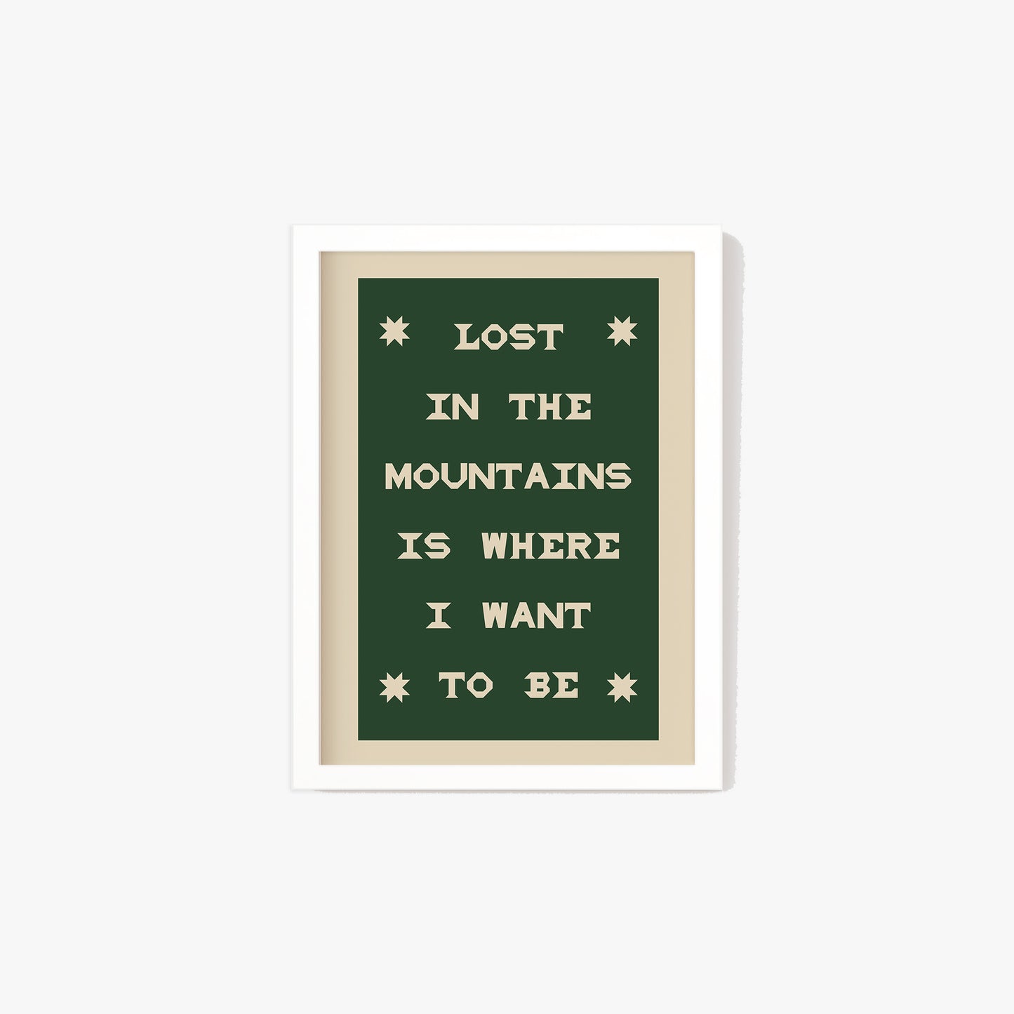 Lost In The Mountains Print