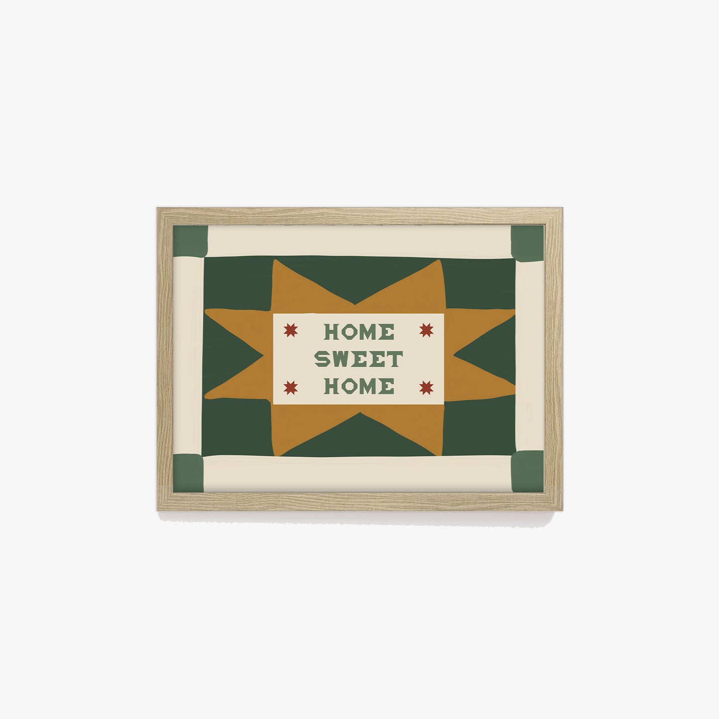 Home Sweet Home Patchwork Print