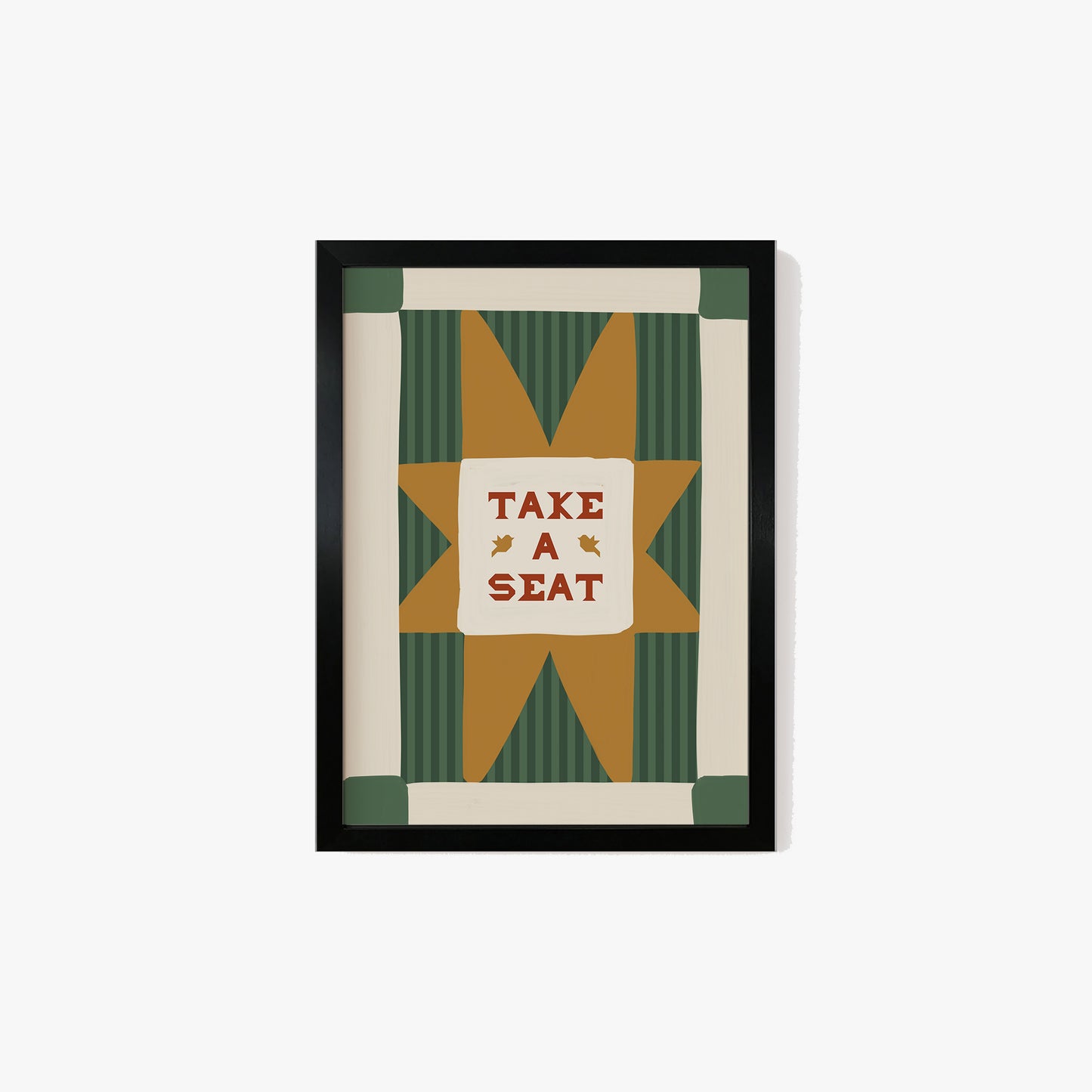 Take A Seat Stripe Print