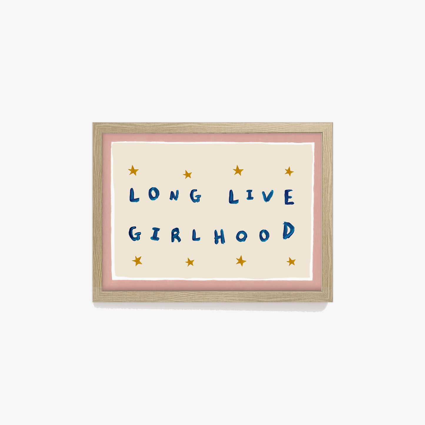 Long Live Girlhood Hand Painted Print