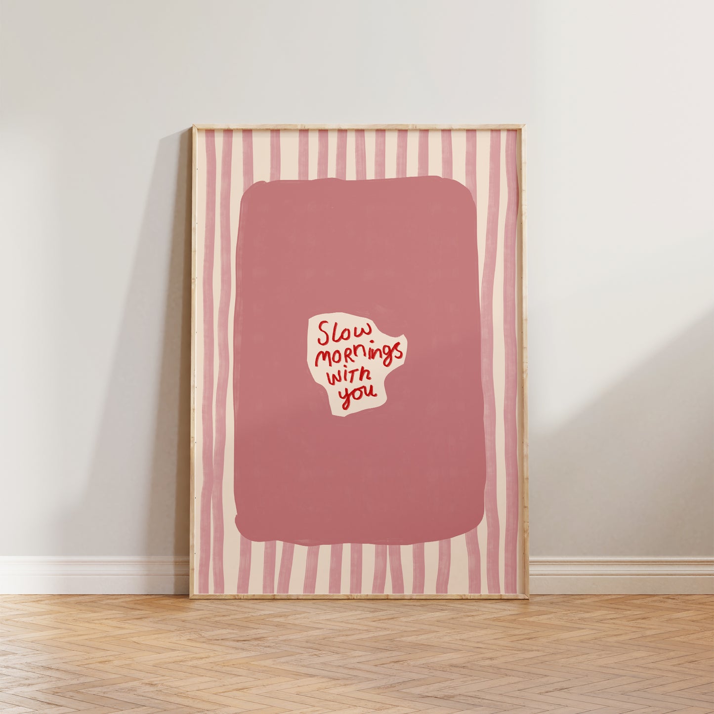 Slow Mornings With You Striped Print