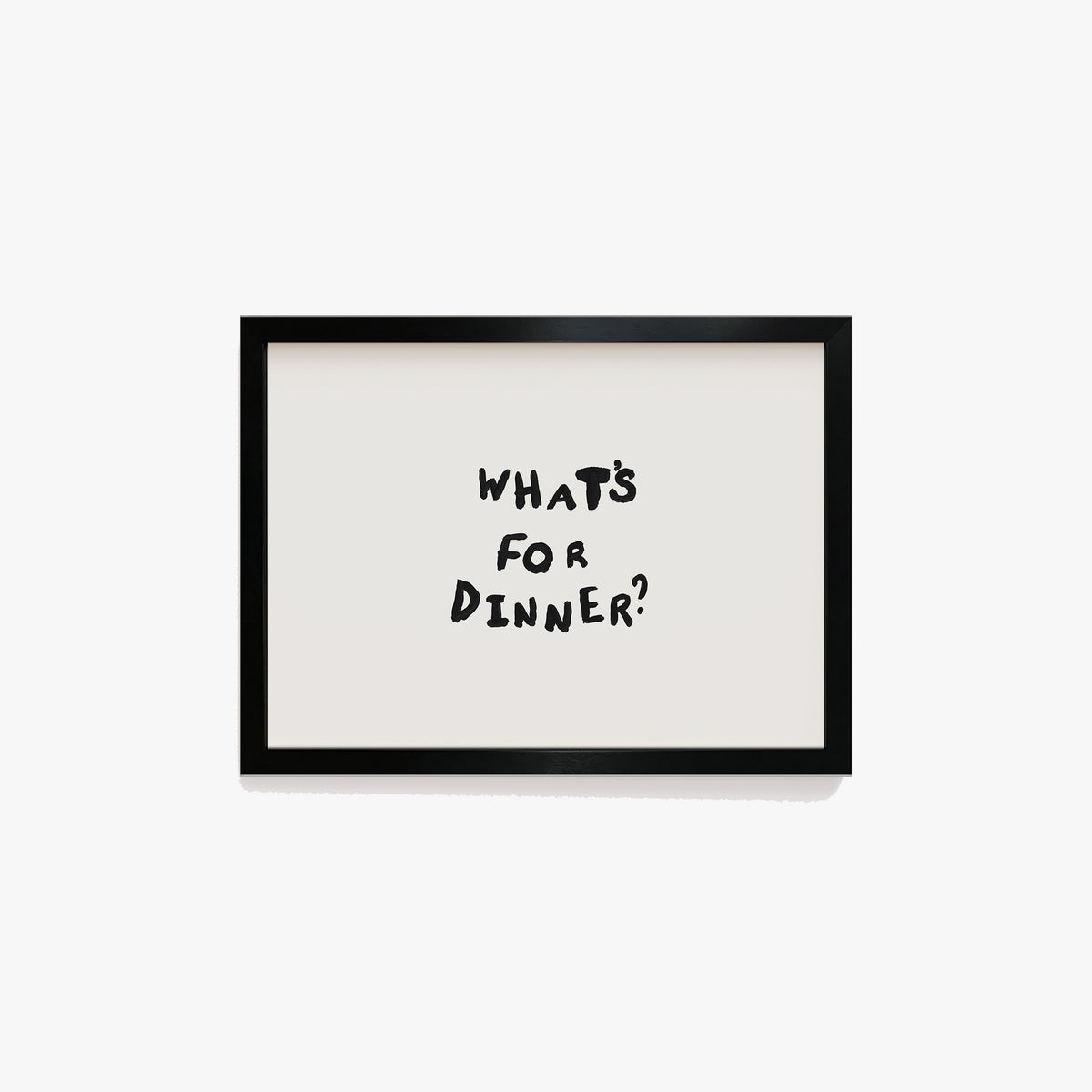 What's For Dinner Hand Painted Print