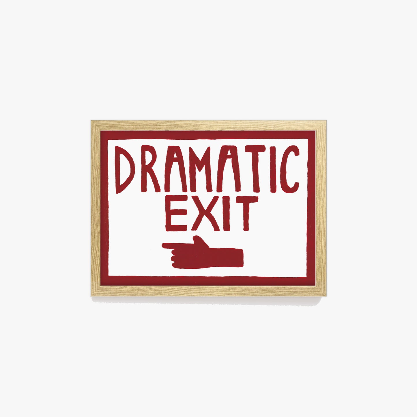 Dramatic Exit Pointing LEFT Print