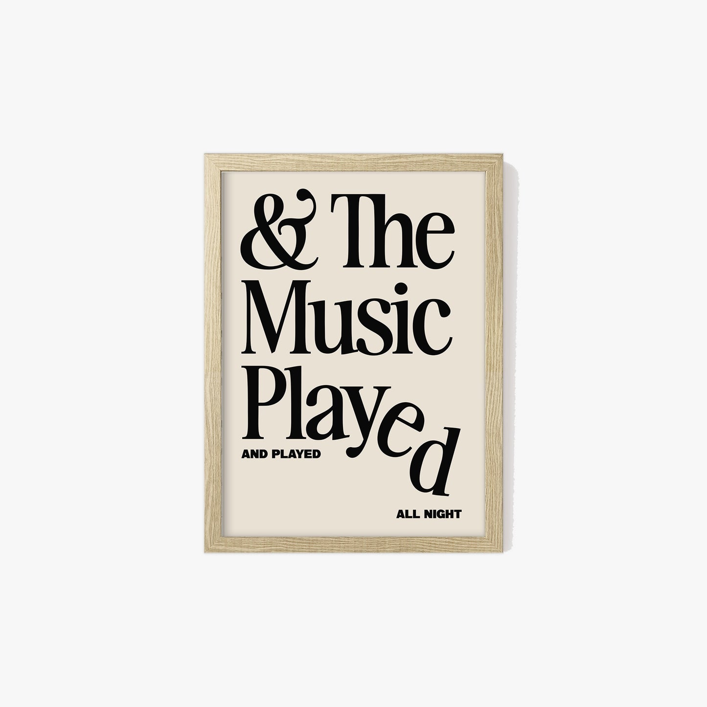 The Music Played Print