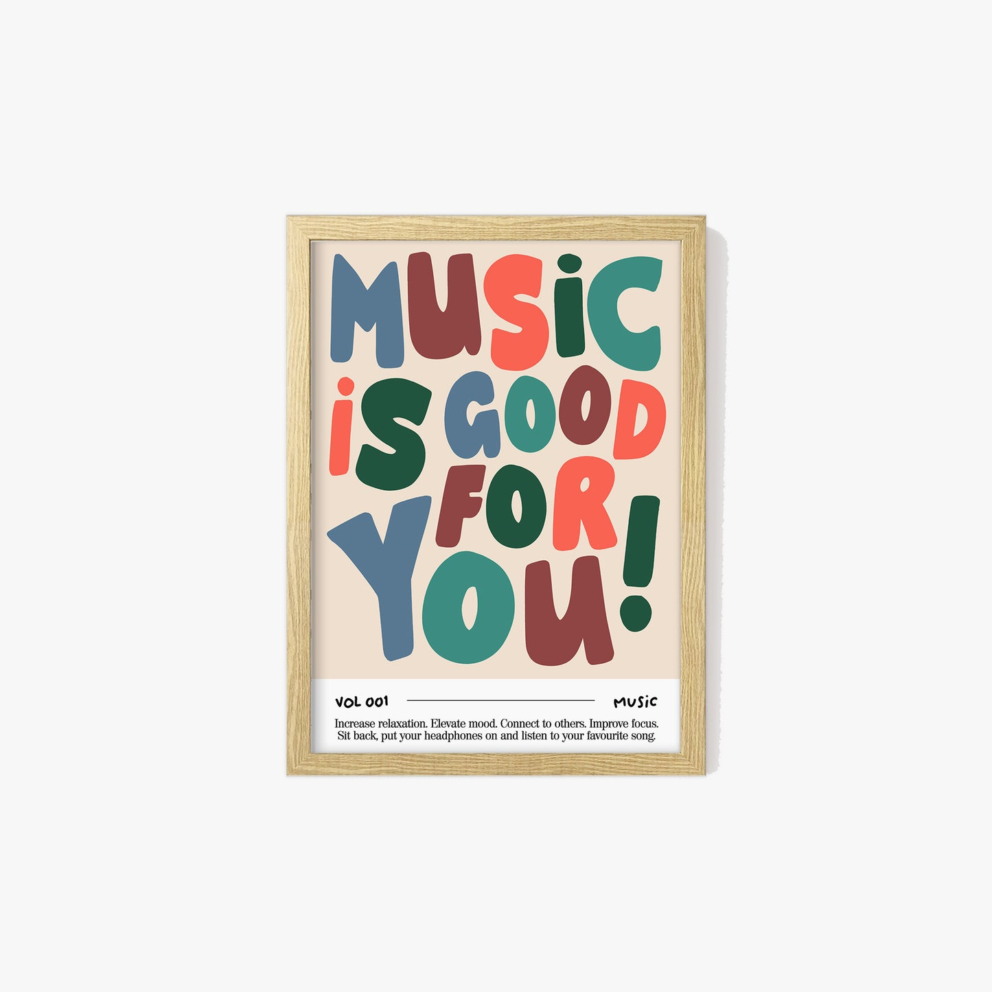 Music Is Good For You Print