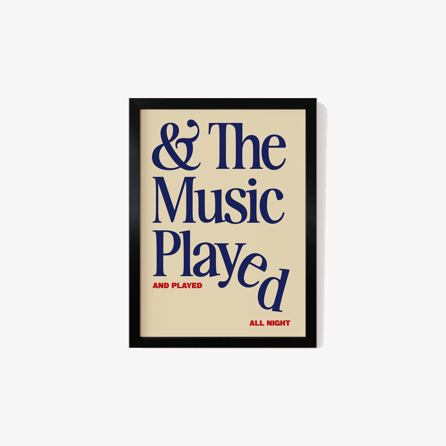 The Music Played Print
