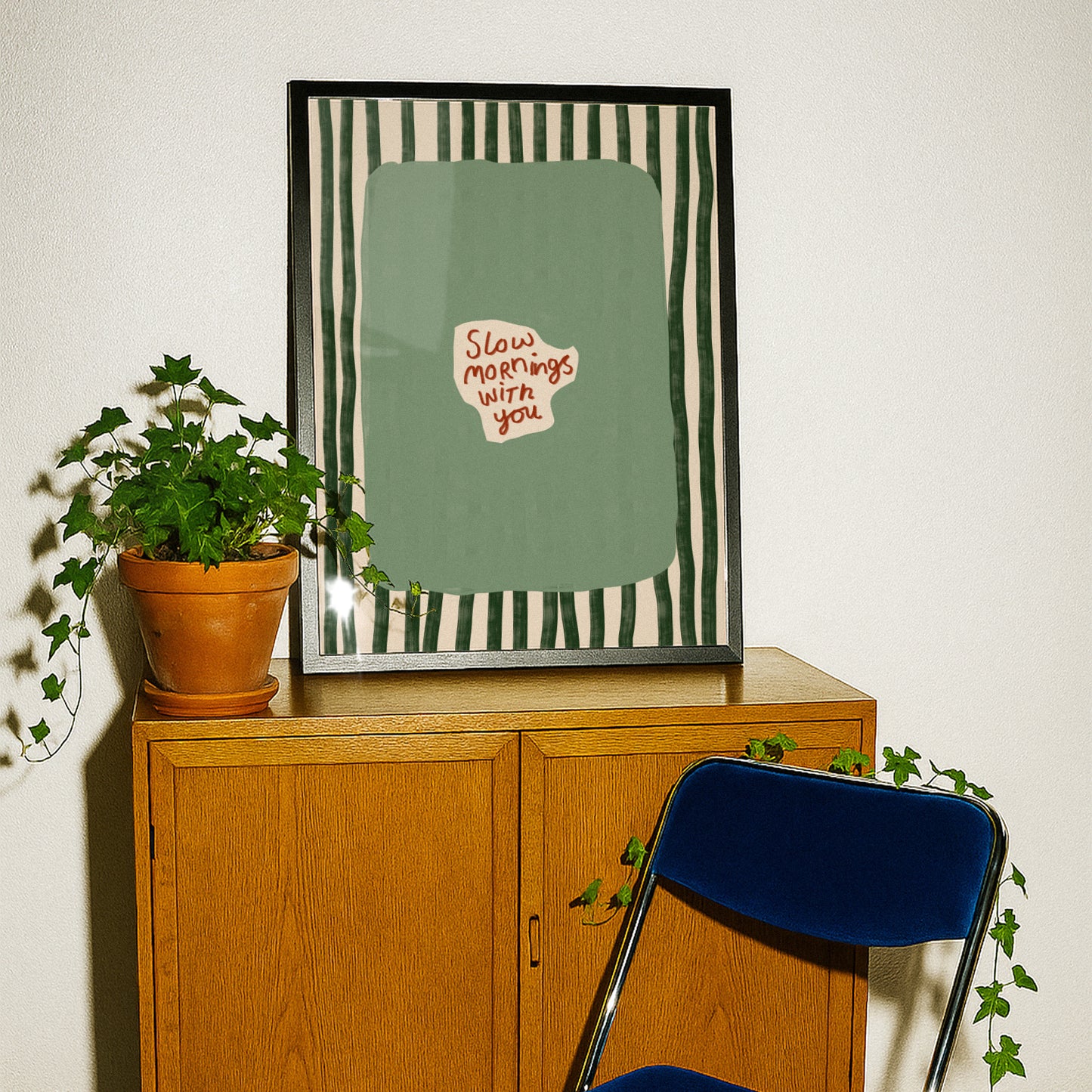 Slow Mornings With You Striped Print