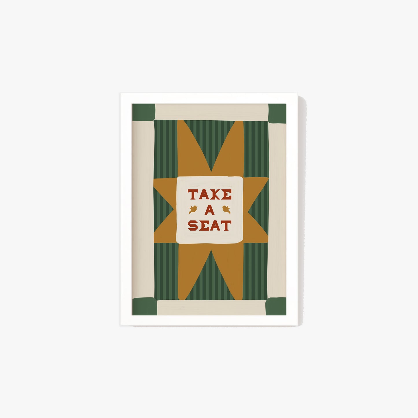 Take A Seat Stripe Print
