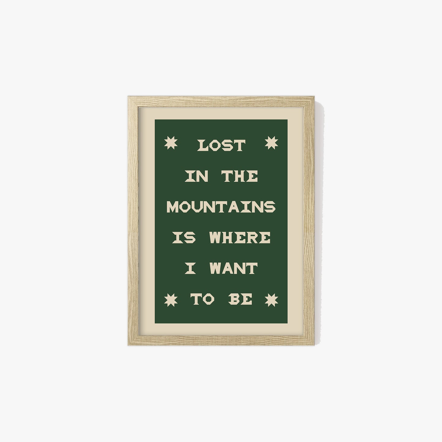 Lost In The Mountains Print