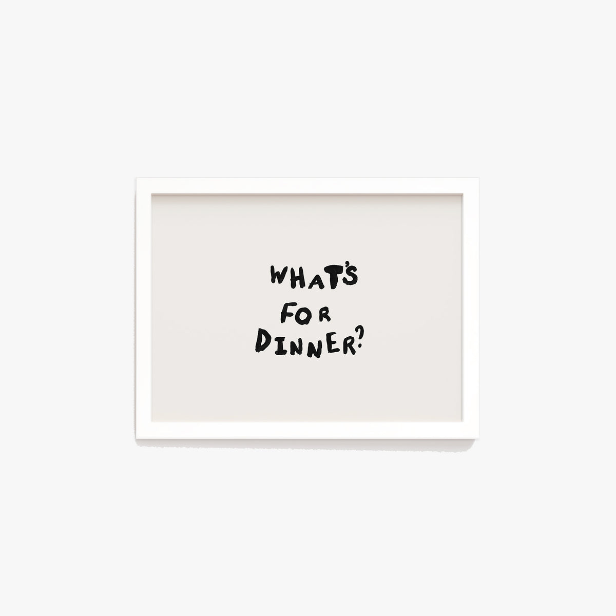 What's For Dinner Hand Painted Print