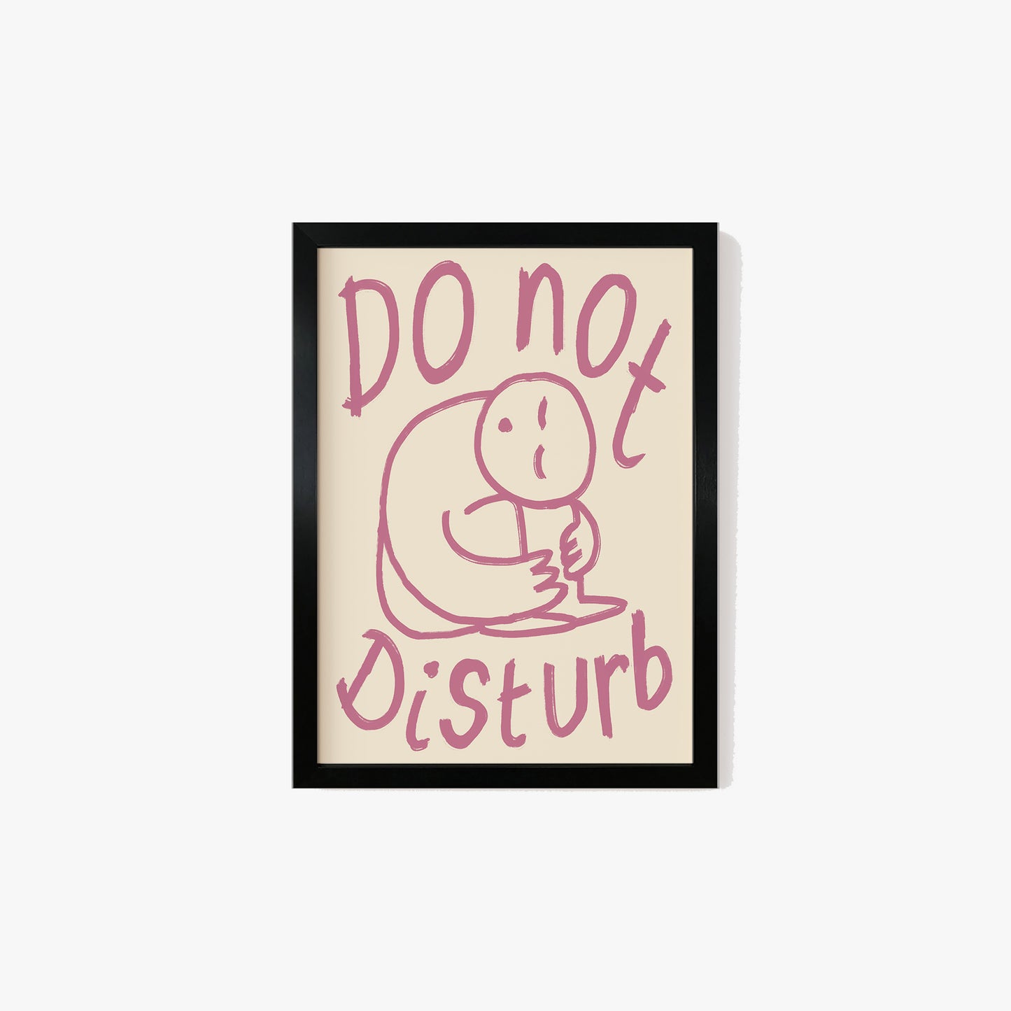 Do Not Disturb Doodle Print